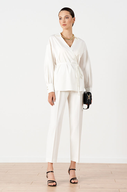 31155 Брюки женские (молочный)