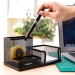 Органайзер DELI 200х100х98 мм, металлический, черный