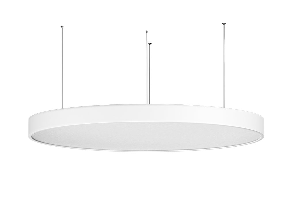 Подвесной светодиодный светильник,  192W,  29472Lm,  3000К,  D1200мм,  белый