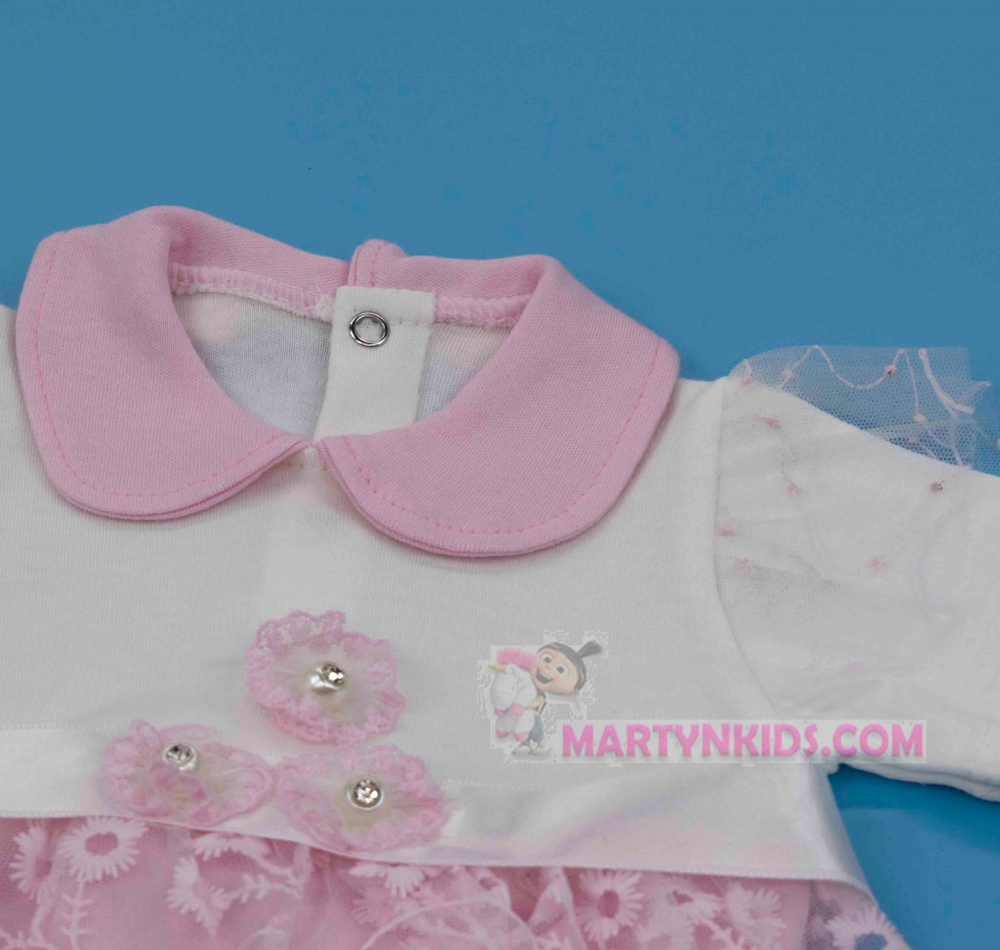 костюм Три цветочка платье + штанишки 4641