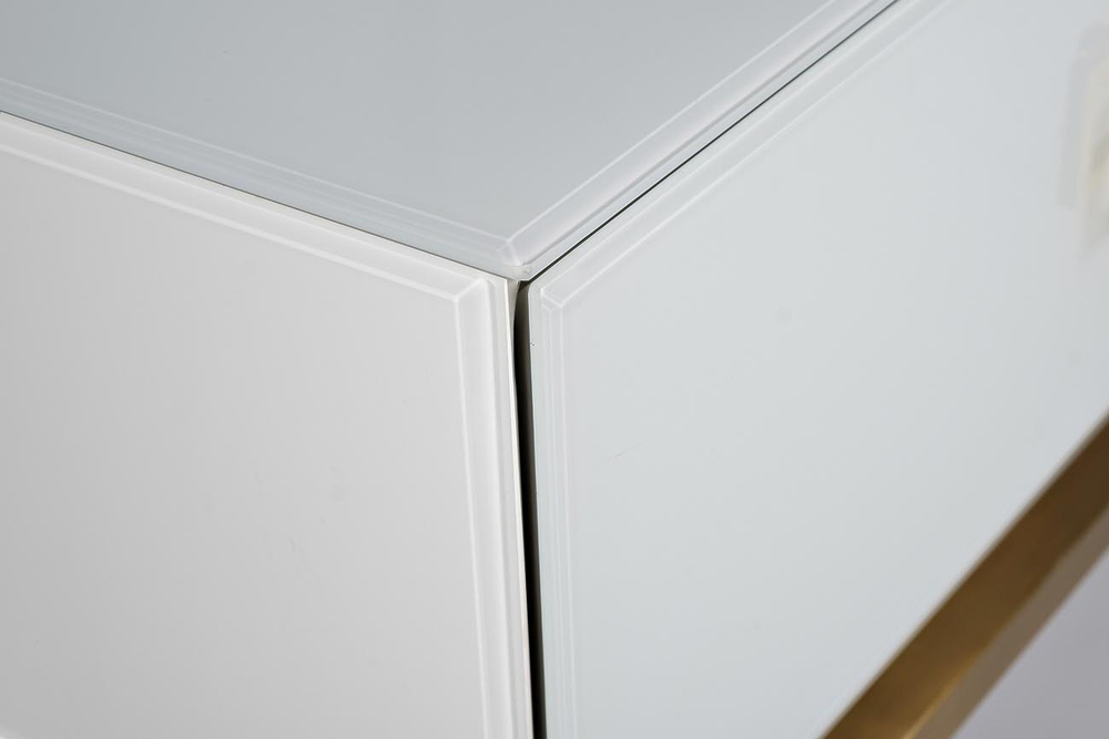 Консоль Garda Decor бело-золотая kfg070