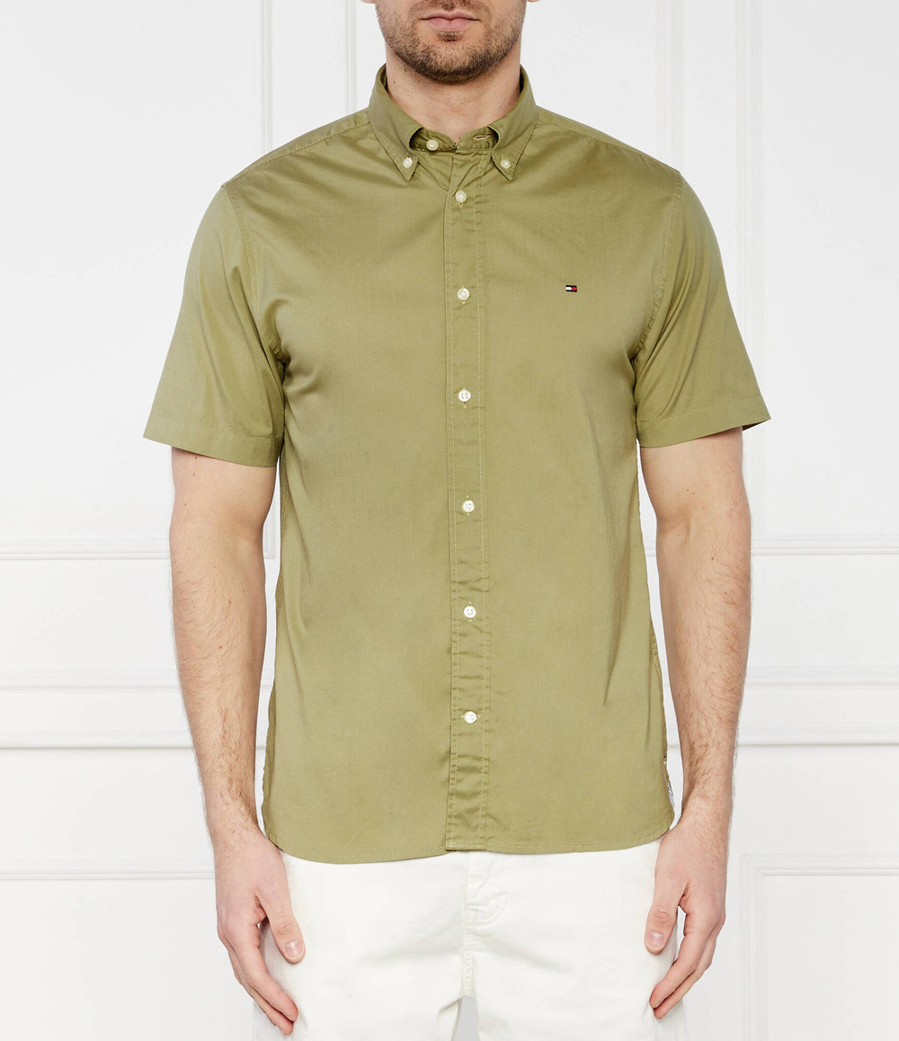 Рубашка FLEX POPLIN Tommy Hilfiger - оливковый (MW0MW33809)