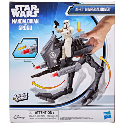 Hasbro STAR WARS ActionVerse - AT-RT и Имперский водитель (Мандалорец и Грогу) G2840