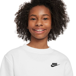 Кофта для девочки теннисная  Nike Kids Sportswear Club Fleece Hoodie - белый