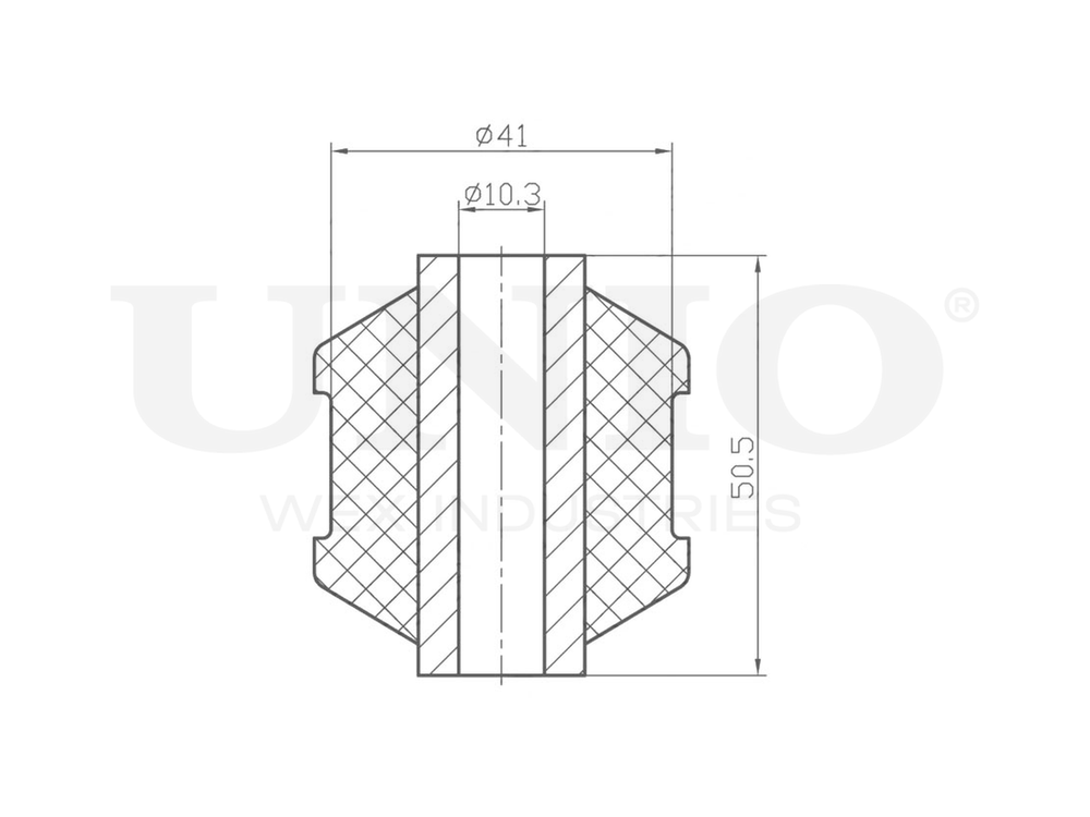 Сайлентблок заднего амортизатора UNIO RMP-20240