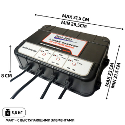 Зарядное устройство SEA-PRO ТЕ4-0287 (3х12В LiFePo4)