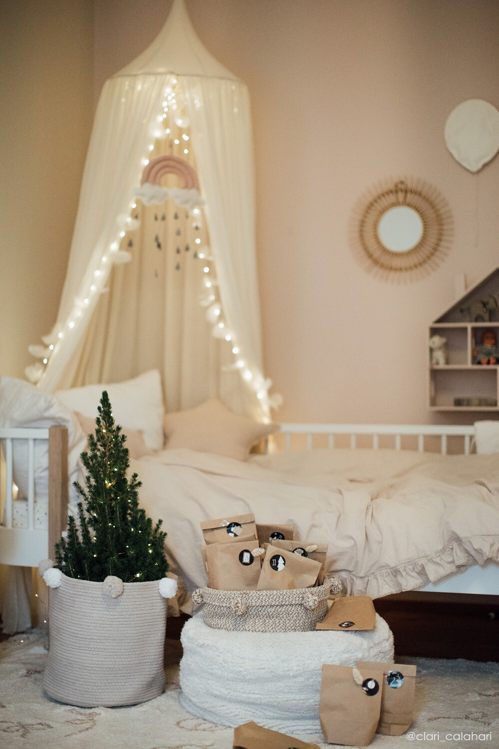 Корзина Lorena Canals Bubbly Grey (30 x Ø30 см)