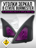 Уголки в стиле BURMESTER Вести черный глянец фиолетовый