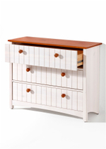 Комод  Паула деревянный белый из сосны