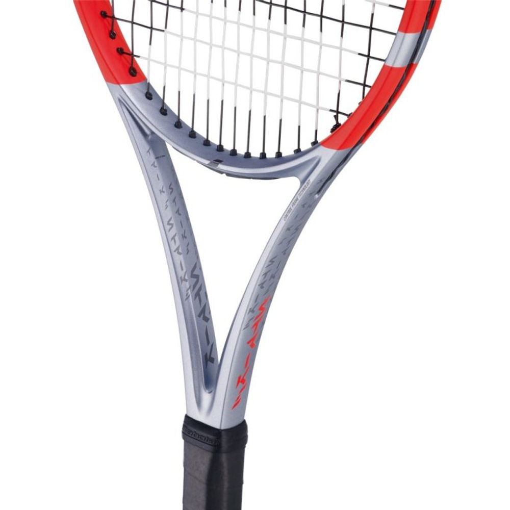 Теннисная ракетка Babolat Pure Strike 98 16/19 4-gen - grey/fluo strike + струны