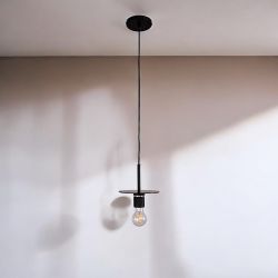 Подвесной светильник RH Utilitaire Disk Shade Pendant Black