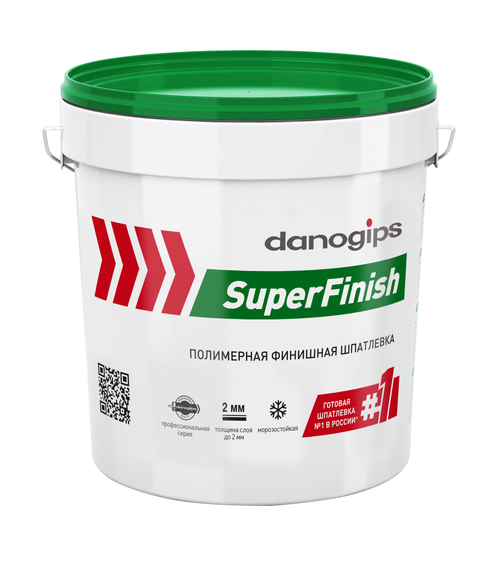 Шпатлевка готовая Danogips SuperFinish (Шитрок) 18кг