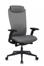 Кресло Riva Гемини EGE-002A Черный пластик/Серый