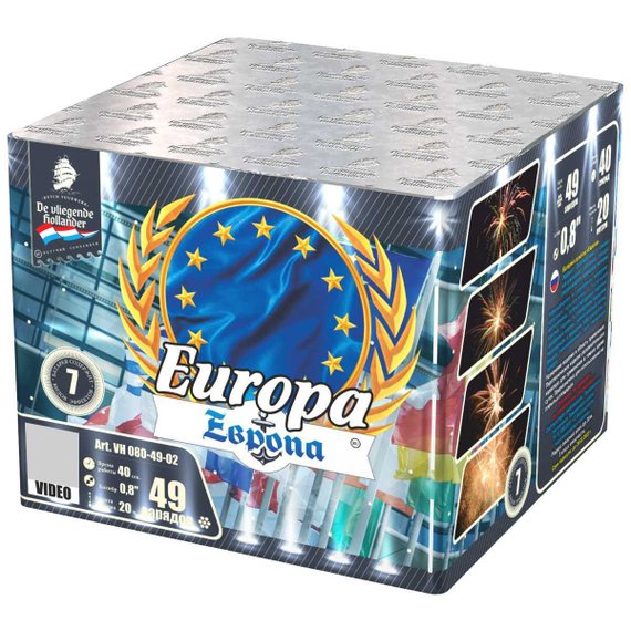 Батарея салютов Европа (49/0,8) VH080-49-02