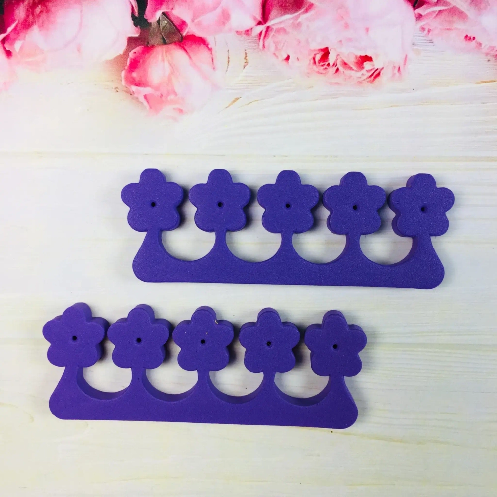 Разделители для пальцев ног на блистере «Ultramarine - цветок», цвет розовый✦