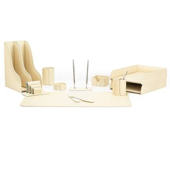 Настольный набор из кожи Cuoietto серии Business из 12 предметов (NBCCr12)