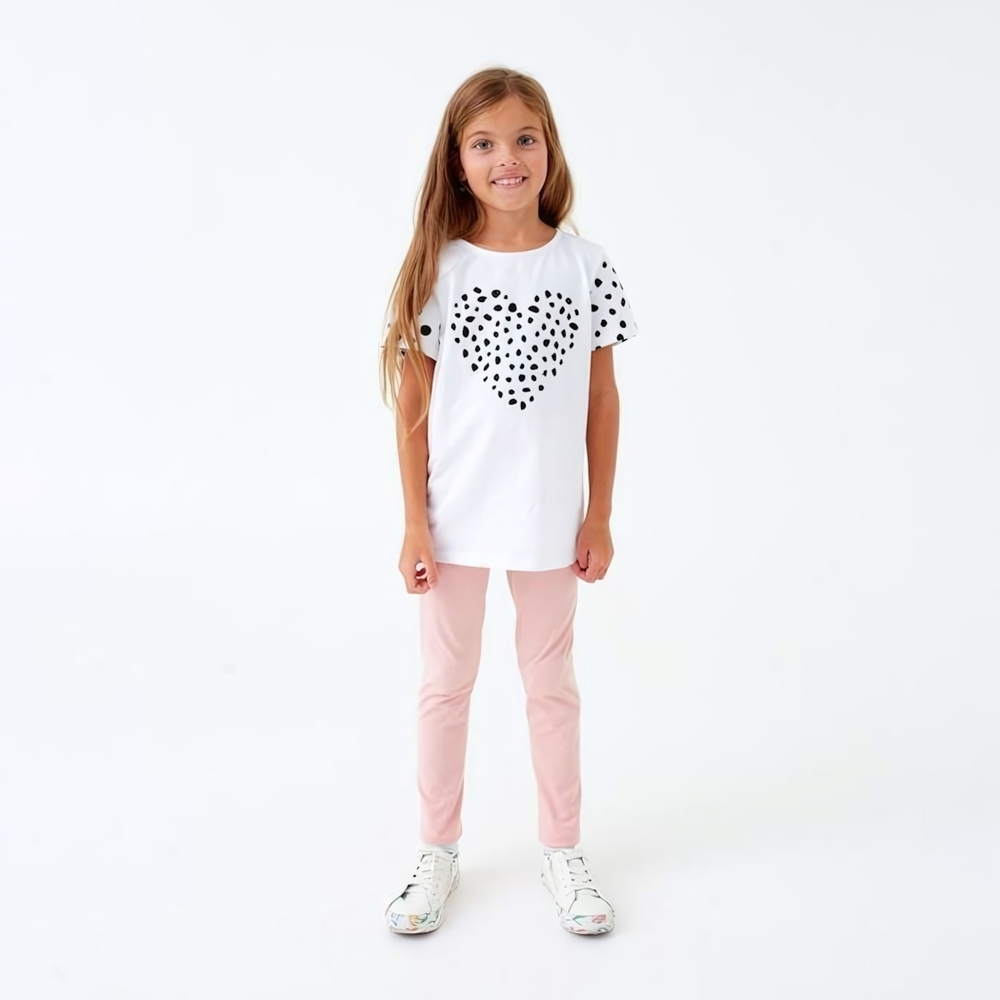 Легинсы для девочек "Amore" р.122-128 5425456 (KAFTAN)