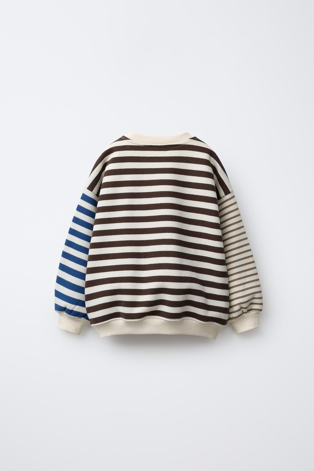 ZARA ТОЛСТОВКА В ПОЛОСКУ С НАШИВКОЙ, РАЗНОЦВЕТНЫЙ