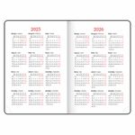 Ежедневник датированный 2025, А5, 138x213 мм, BRAUBERG "Favorite", под кожу, темно-синий, 115761