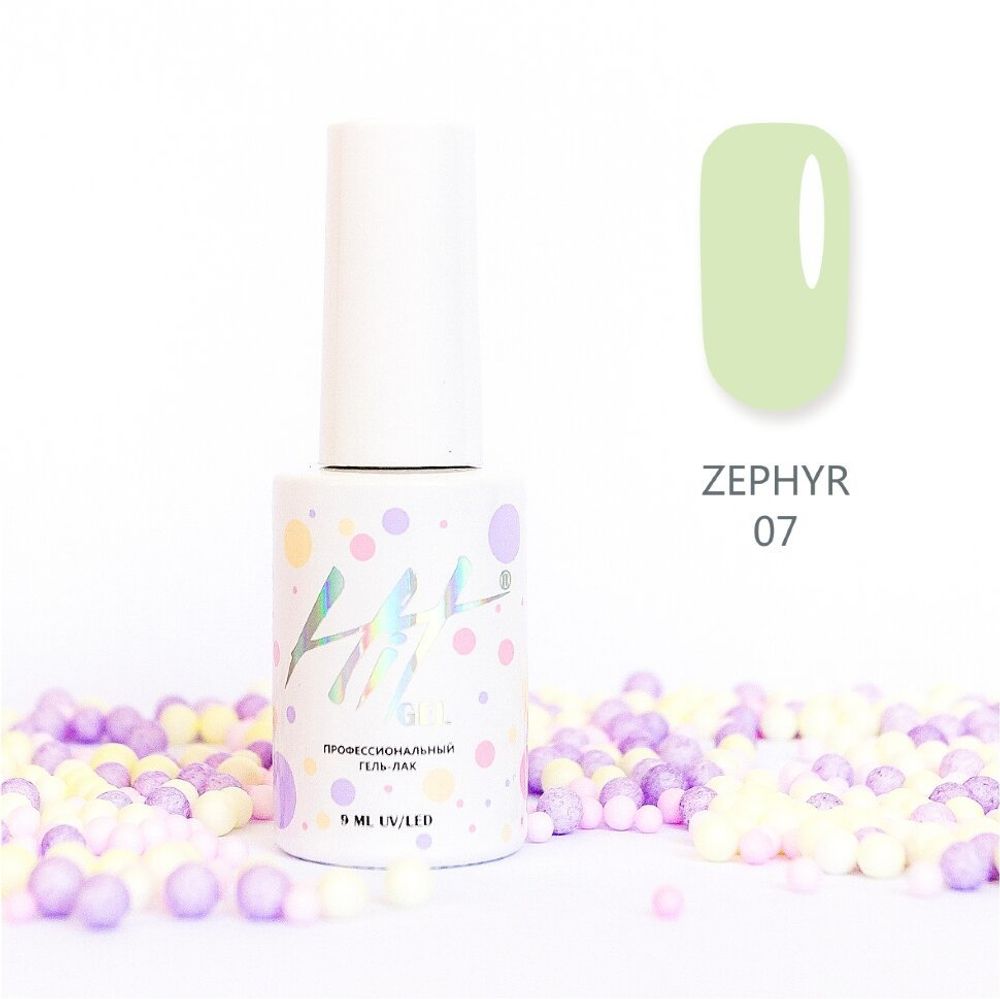 Гель-лак ТМ &quot;HIT gel&quot; №07 Zephyr, 9 мл