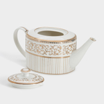 Чайник заварочный 1.2 л с золотистым орнаментом фарфор