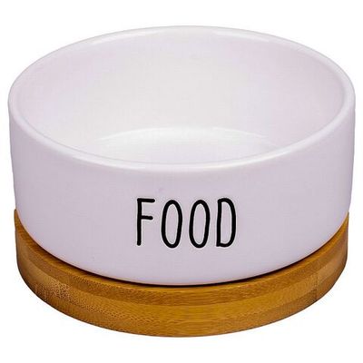 Миска керамическая КерамикАрт Food белая 340 мл