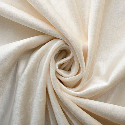 Бархат матовый кремовый Ш-300 см. Арт. 777-50