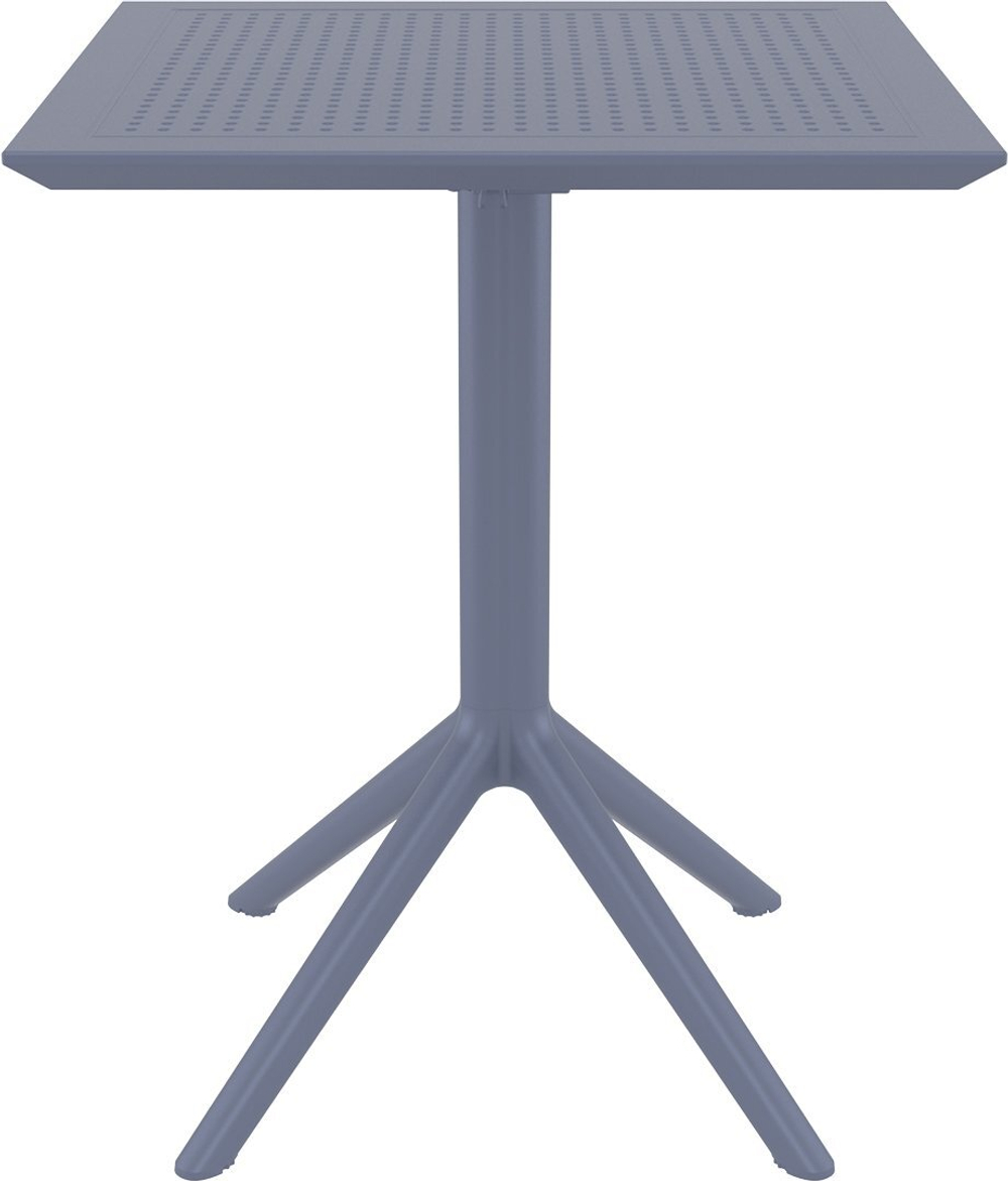 Стол пластиковый складной Siesta Contract Sky Folding Table 60, темно-серый