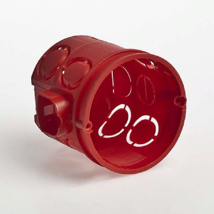 Коробка установочная для твердых стен, d.60 гл.62 IP30 (10190) Рувинил