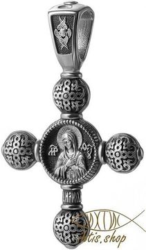 Господь Вседержитель. Икона Божией Матери Умиление Серафимо-Дивеевское. Православный крест.