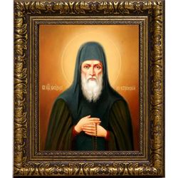 Феодор Острожский Печерский преподобный. Икона на холсте.