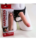 Страпон-трусики с реалистичным фаллосом Harness Realistic , вторая кожа (18 см , телесный ) (Цвет: телесный с черным)