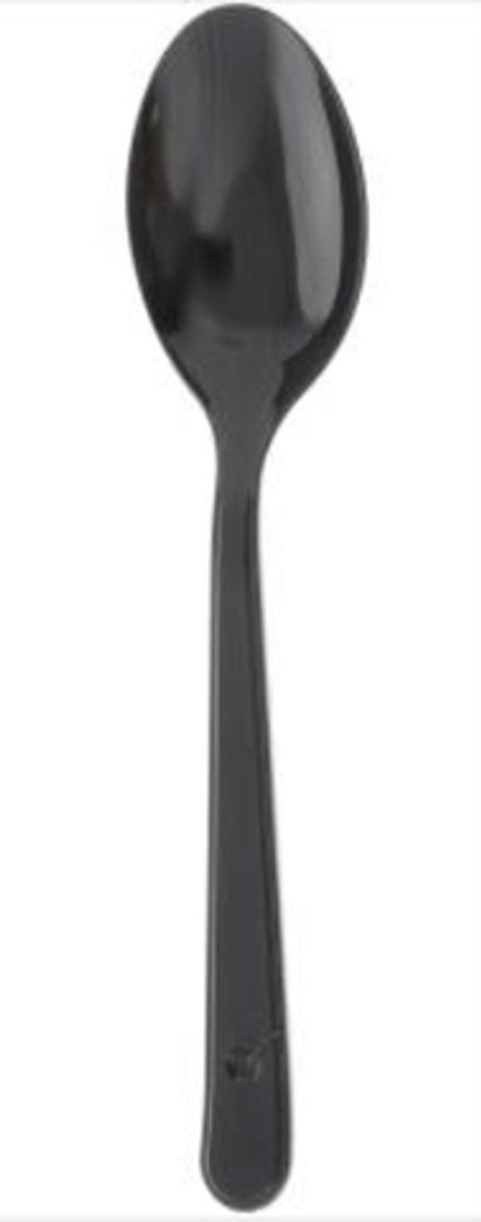 Одноразовая ложка 180 мм столовая, чёрная (50/2500 шт)