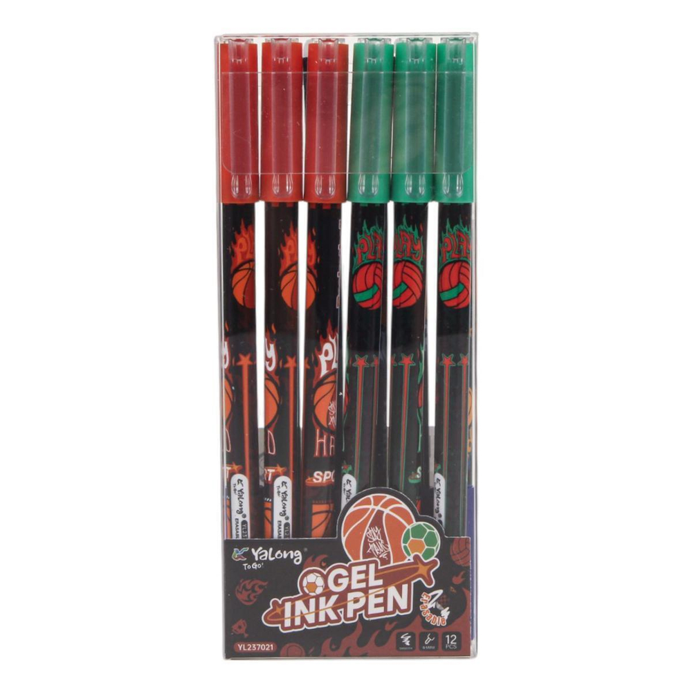 Ручка пиши-стирай "Мячи" 0,5мм, синяя, 4 вида микс