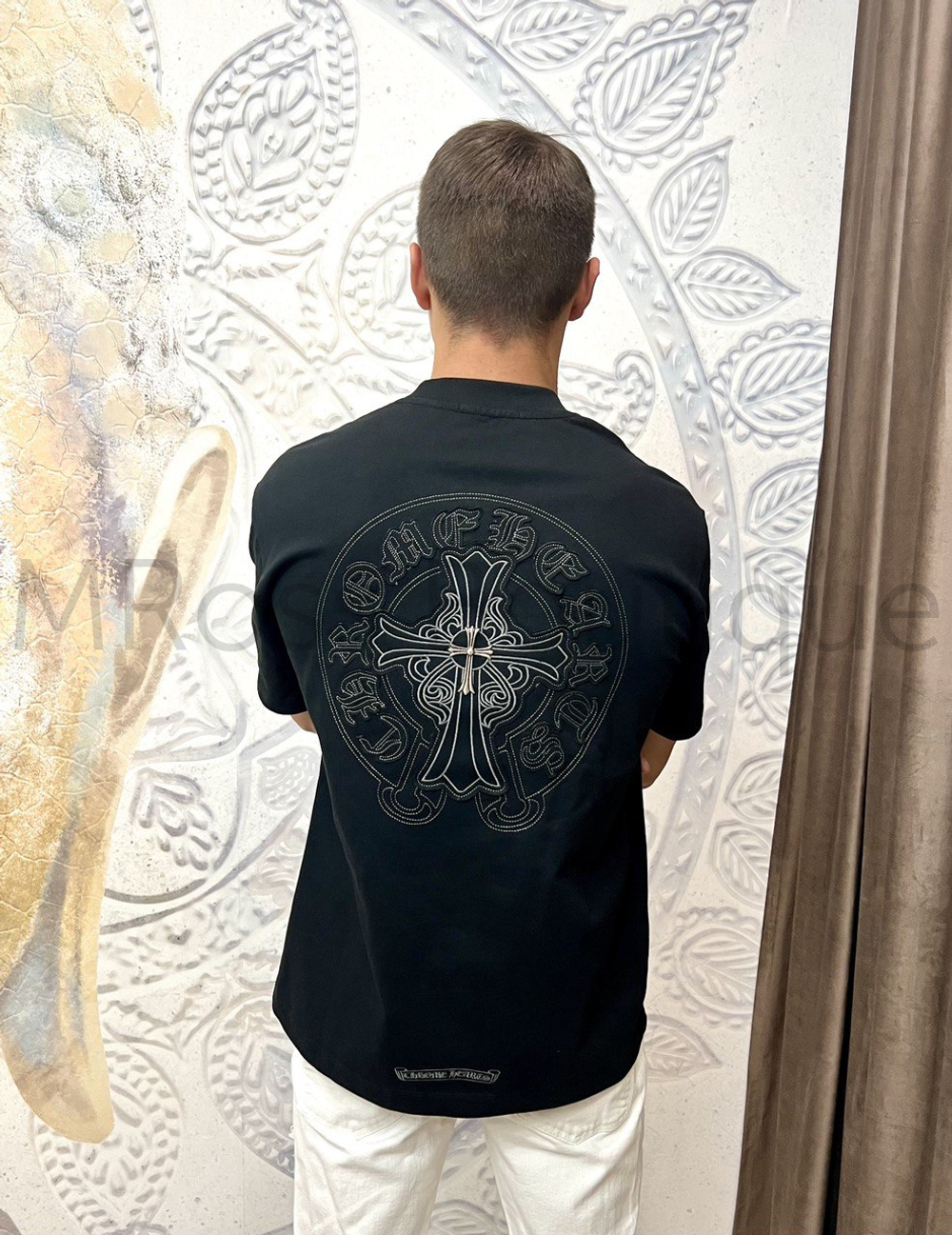 Футболка черная Chrome Hearts унисекс