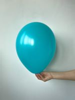 S Шар пастель 12'' / 30 см №28 карибская бирюза Синяя бирюза (БГ-17)