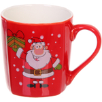 Кружка керамическая 210мл «Новогодний микс», красная