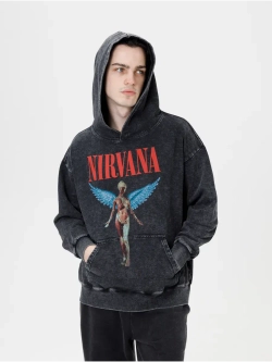 Худи PARABOLA Nirvana оверсайз варенка для мужчин и женщин