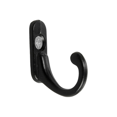 Крючок мебельный ТУНДРА TKO006, однорожк, черн (2 шт)