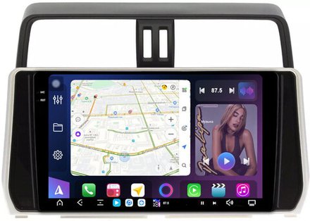 Магнитола Toyota Land Cruiser Prado 150 2017-2023 - FarCar GX1053M монитор 10.36" 2K QLED на Android 14, TS20, 6+128Гб, CarPlay, 4G SIM-слот