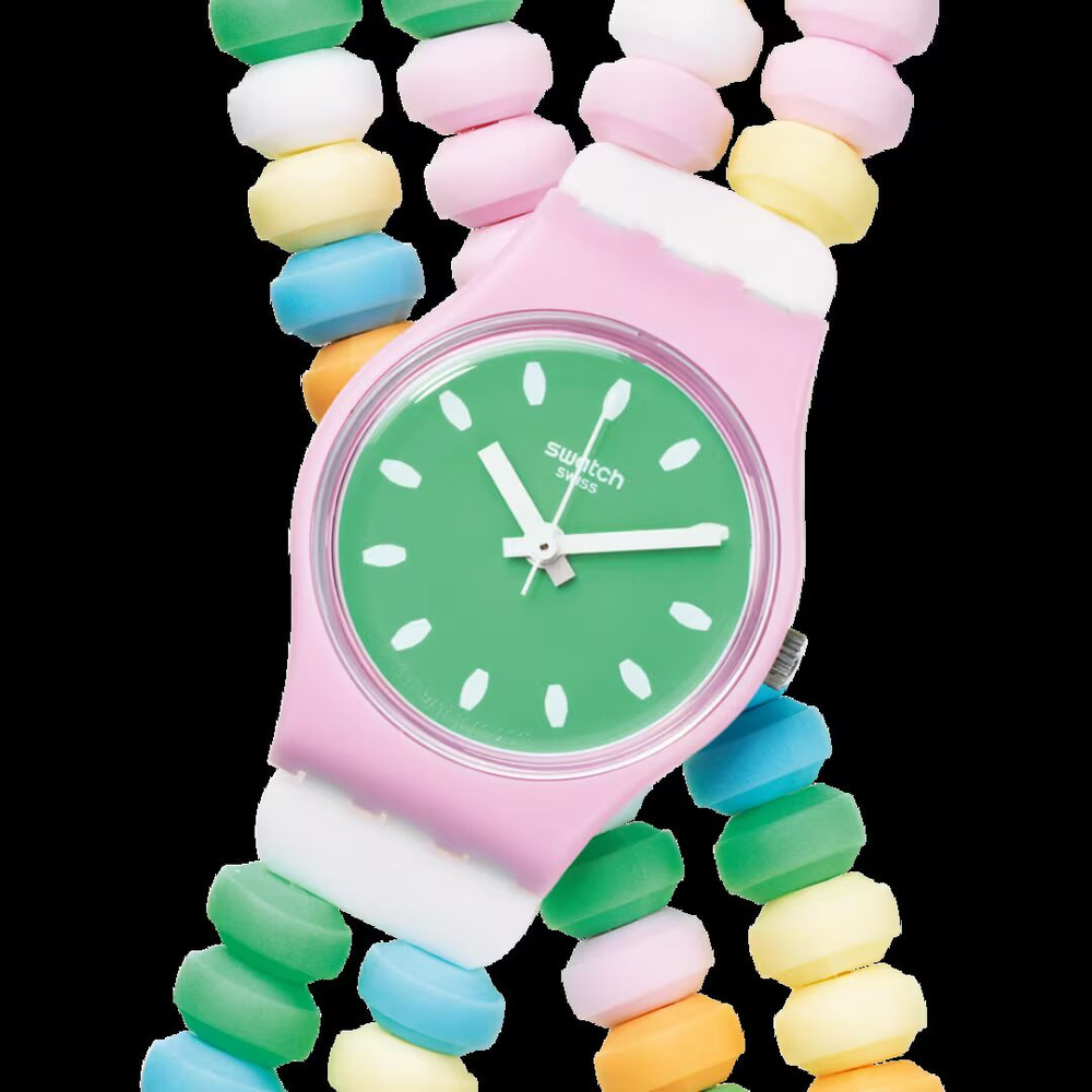CARAMELLISSIMA Водонепроницаемый (waterproof) 3 бар Диаметр 25,00 мм Механизм: кварцевый - SWATCH