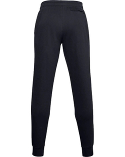 Мужские теннисные штаны Under Armour Rival Fleece Joggers - black