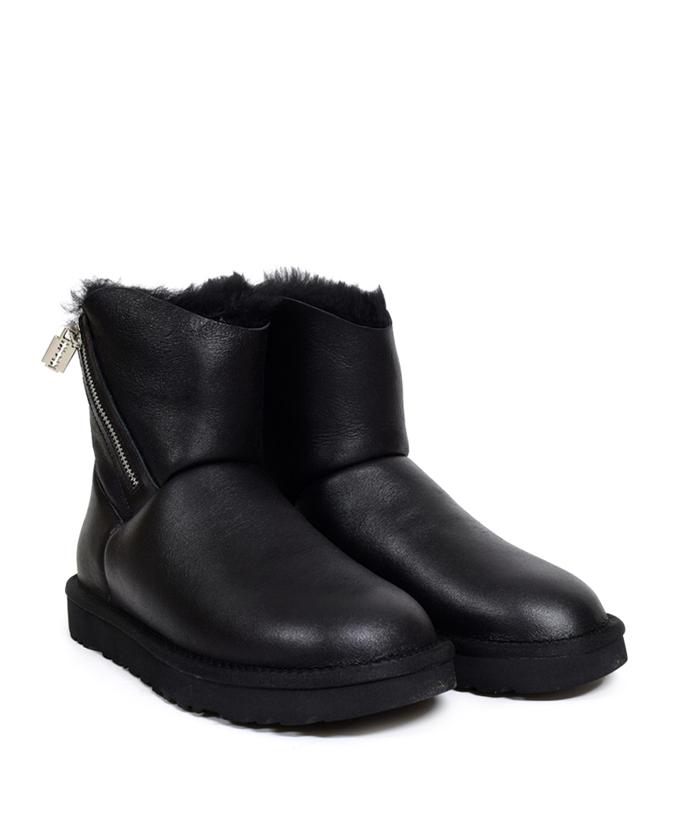 MINI OBLIQUE ZIP-black