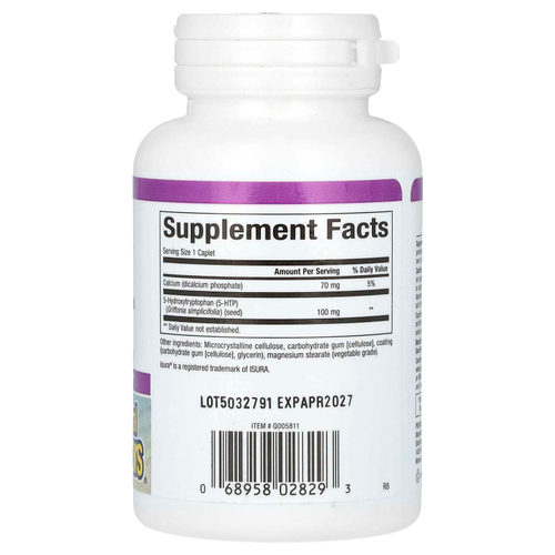 Natural Factors, Stress-Relax, 5-HTP, 100 мг, 60 капсул с медленным высвобождением