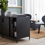 Шкаф - TROTTEN IKEA/ ТРОТТЕН ИКЕА,  80х75 см, черный