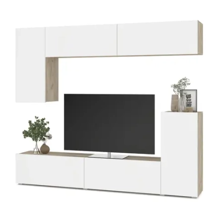 Тетрис Стенка (Серый дуб/Белый)