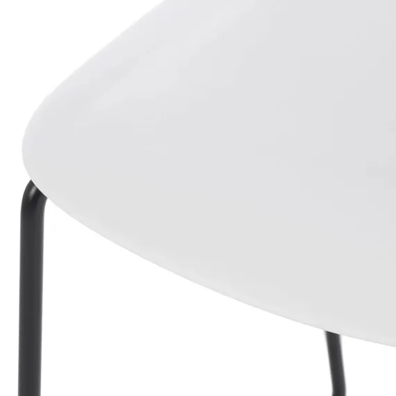 Стул штабелируемый Stacks с подлокотниками белый