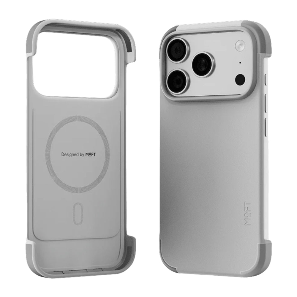 Кожаный чехол MagSafe MOFT Frame Case MOVAS для iPhone 17 Pro Гибридный чехол из веганской кожи с открытыми боковыми бортиками