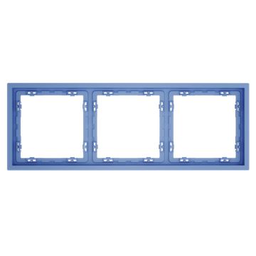 Рамка пластиковая VOLTUM S70 на 3 поста, (деним)