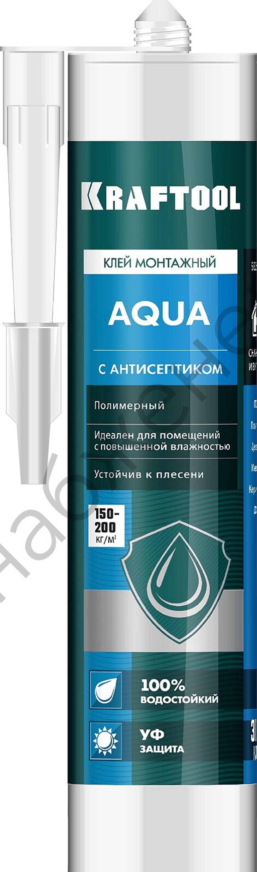 KRAFTOOL 310 мл, белый, Водостойкий монтажный клей (41345)